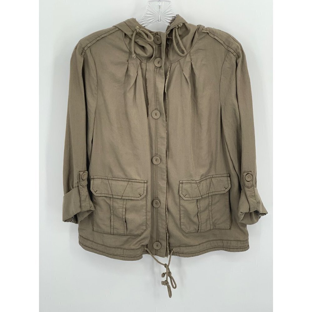 Daughters of the Liberation Button Up Hooded Jacket Size Small